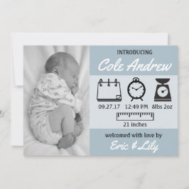 Stats Baby Announement Aankondiging