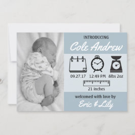 Stats Baby Announement Aankondiging