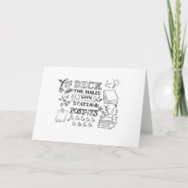 Stats en de Kerstkaart van Post-its Feestdagen Kaart