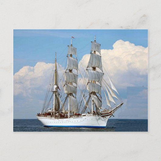 Statsraad Lemkuhl, Noors groot schip Briefkaart (Voorkant)