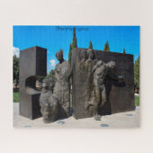 Statue Dherynia Cyprus. Jigzaag Puzzle Legpuzzel (Horizontaal)