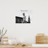Statue du Neptune, Florence, Poster (Keuken)