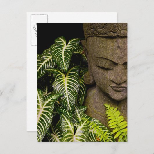 Statue in a Garden Location Information: Chiang Ma Briefkaart (Voorkant / Achterkant)