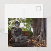 Statue in den Tempeln von Ava in Myanmar Postkarte Briefkaart (Voorkant / Achterkant)