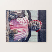 Statue in Nara Todai-ji tempel - Japan, Azië Legpuzzel (Horizontaal)