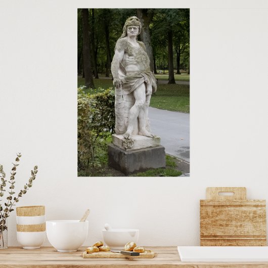 Statue in the Park Poster (Keuken)