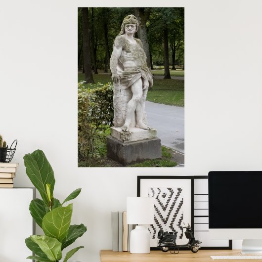 Statue in the Park Poster (Thuiskantoor)