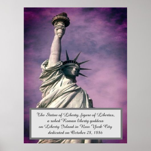 Statue Lady Liberty NY Poster (Voorkant)