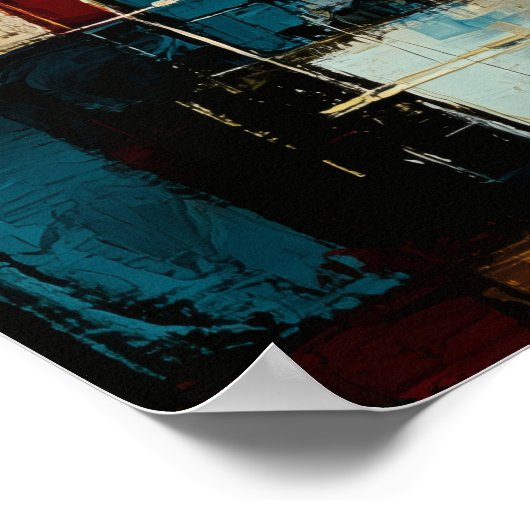 Statue Liberty Contemporary Abstract Expressionism Poster (Hoek)