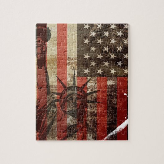 Statue Liberty USA Legpuzzel (Verticaal)