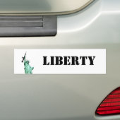 Statue M16, LIBERTY Bumpersticker (Op auto)