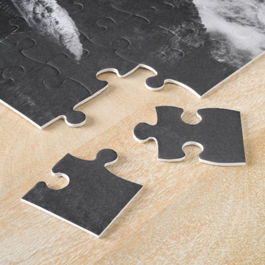 Statue Michel-Gabriel Paccard Mont Blanc Chamonix Legpuzzel (Zijkant)