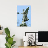 Statue od Angel in Charlottenburg Palace Garden Poster (Thuiskantoor)