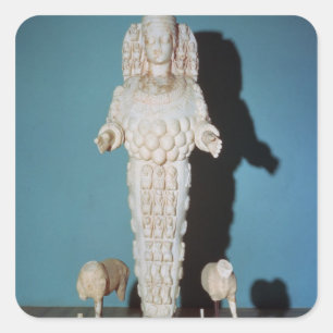 Statue of Artemis with Hunting Dogs, c.AD 135-75 Vierkante Sticker