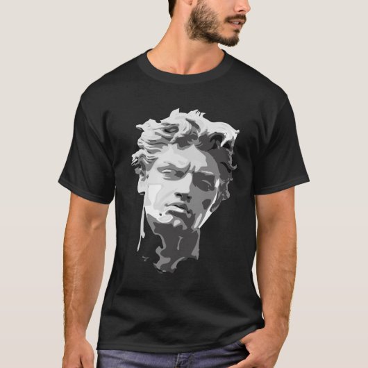 Statue of David by Michelangelo T-shirt (Voorkant)