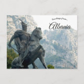 Statue of George Kastrioti Skanderbeg in Albania Briefkaart (Voorkant)