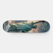 Statue of Liberty 1776–2026 Freedom Skate Art Persoonlijk Skateboard (Horizontaal)