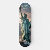 Statue of Liberty 1776–2026 Freedom Skate Art Persoonlijk Skateboard (Voorkant)