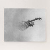 Statue of Liberty America Black and White Legpuzzel (Horizontaal)