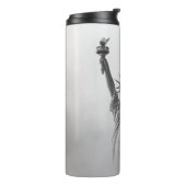 Statue of Liberty America Black and White Thermosbeker (Gedraaid links)