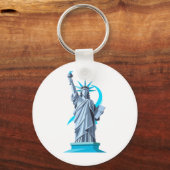 Statue of Liberty Artistic Design Phone Case” Sleutelhanger (Voorkant)