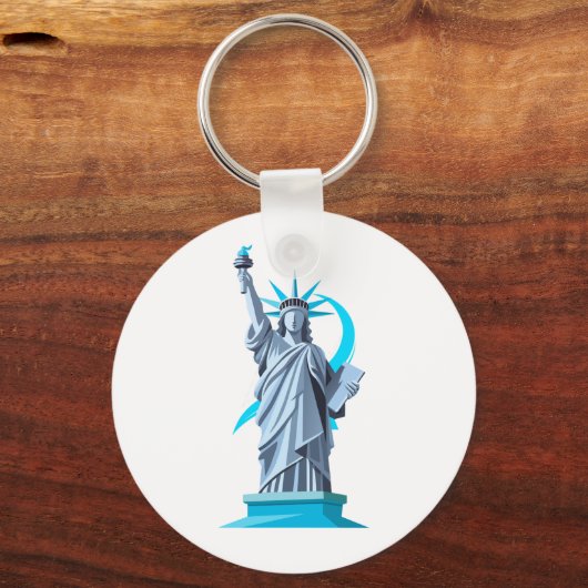 Statue of Liberty Artistic Design Phone Case” Sleutelhanger (Voorkant)