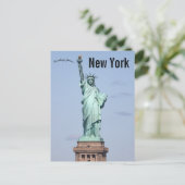 Statue of Liberty Blue Sky New York, Verenigde Sta Briefkaart (Staand voorkant)
