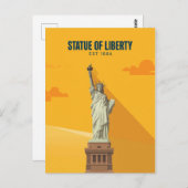 Statue of Liberty Est. 1886 Briefkaart (Voorkant / Achterkant)