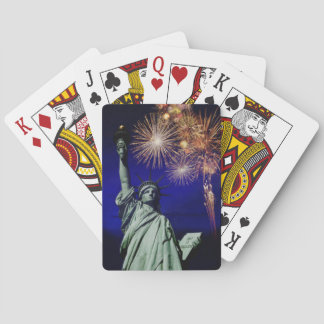 Statue Of Liberty Fireworks Playing Cards Speelkaarten