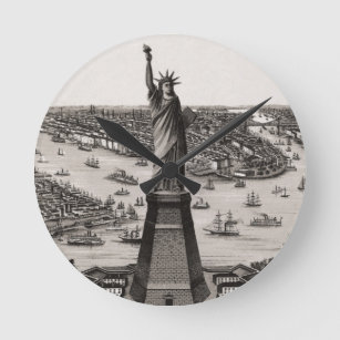 Statue Of Liberty In New York Harbor Ronde Klok