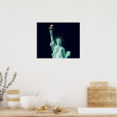 Statue of Liberty Minimalist Geometric Poster (Keuken)