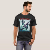 Statue of Liberty Patriotic Sunglasses M4 Rifle T-shirt (Voorkant volledig)