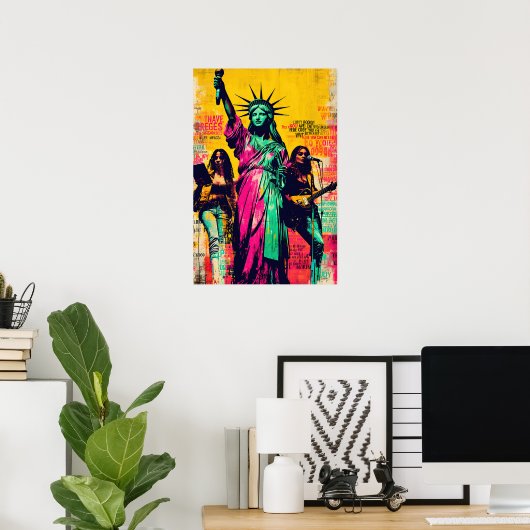 Statue of Liberty Pop Art Poster (Thuiskantoor)
