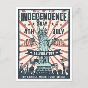 Statue of Liberty Retro Briefkaart