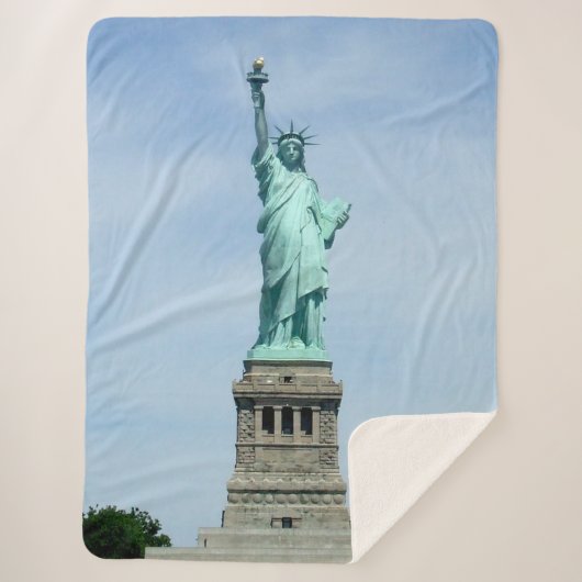 Statue Of Liberty Sherpa Deken (Voorkant)