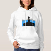 Statue of Liberty Silhouette New York Skyline Hoodie (Voorkant)