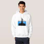 Statue of Liberty Silhouette New York Skyline Hoodie (Voorkant volledig)