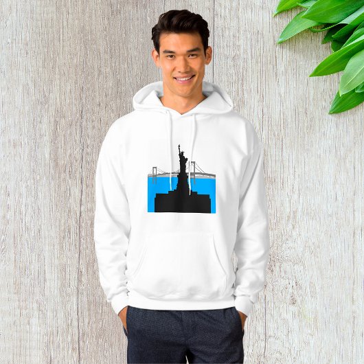 Statue of Liberty Silhouette New York Skyline Hoodie