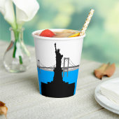 Statue of Liberty Silhouette New York Skyline Papieren Bekers