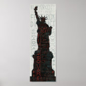 Statue of Liberty Silhouette Poster (Voorkant)