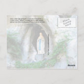 Statue of Our Lady of Lourdes, Lourdes, Frankrijk Briefkaart (Achterkant)