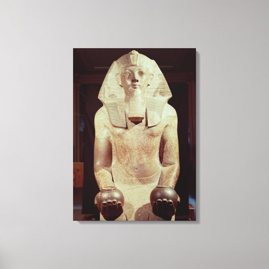 Statue of Queen Makare Hatshepsut Canvas Afdruk (Voorkant)