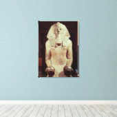 Statue of Queen Makare Hatshepsut Canvas Afdruk (Insitu (Houten vloer))