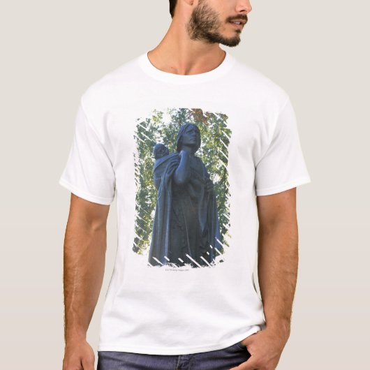 'Statue of Sacagawea en haar zoon, gids over de T-shirt (Voorkant)