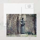 Statue of Saint Anthony of Padua Riverwalk Briefkaart (Voorkant / Achterkant)