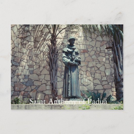 Statue of Saint Anthony of Padua Riverwalk Briefkaart (Voorkant)