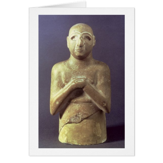 Statue of the God Utu, Mesopotamian, c.2400 BC (li (Voorkant)