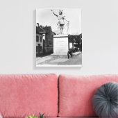 Statue of William Tell, c.1860-90 Canvas Afdruk (Insitu (Woonkamer))