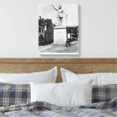 Statue of William Tell, c.1860-90 Canvas Afdruk (Insitu (Slaapkamer))