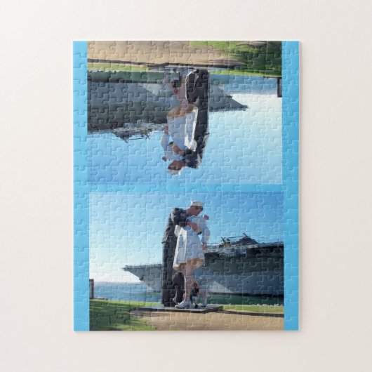 Statue Sailor die zusters kussen in San Diego Puzz Legpuzzel (Verticaal)